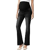 Maternity Jeans Over The Belly Slim Stretch Flare Maternity Pants Casual Belly Bell Bottoms Maternity Work Pants