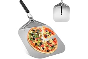 13 Inch Foldable Pizza Peel with Large Supporting Surface, Suitable for Ovens, Outdoor Pizza Oven Accessories and Indoor Baki