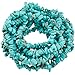 SUNYIK Howlite Turquoise Tumbled Chip Stone Irregular Shaped Drilled Loose Beads Strand for Jewelry Making 32-33