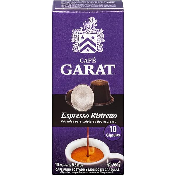 Garat GARAT CAPS ESP RISTRETTO 5G, Café, 55 gramos : Amazon.com.mx:  Alimentos y Bebidas