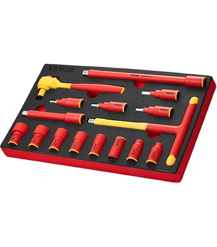 KNIPEX 98 31 1,000V Insulated-3/8 Drive Reversible Ratchet - Nut