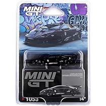 MINI GT Countach L B - Works #41 Preto Edição Limitada 1/64 Modelo