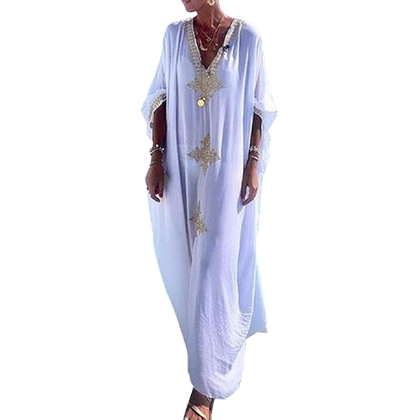 beach to bar maxi dresses Saltwater Maxi Dress Natural/Blue / S