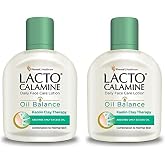Lacto Calamine Face Moisturizing Lotion for Normal to Combination Skin | Excess Oil Absorbing &amp; Pore Refining Moisturizer | Mattifying &amp; Non Greasy | 4.06 Fl Oz/120ml (Pack of 2)