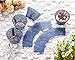 DIYxin 60Pcs Lace Cupcake Wrappers+ 60Pcs White Cupcake Liners for Wedding, Birthday Party, Navy Blue