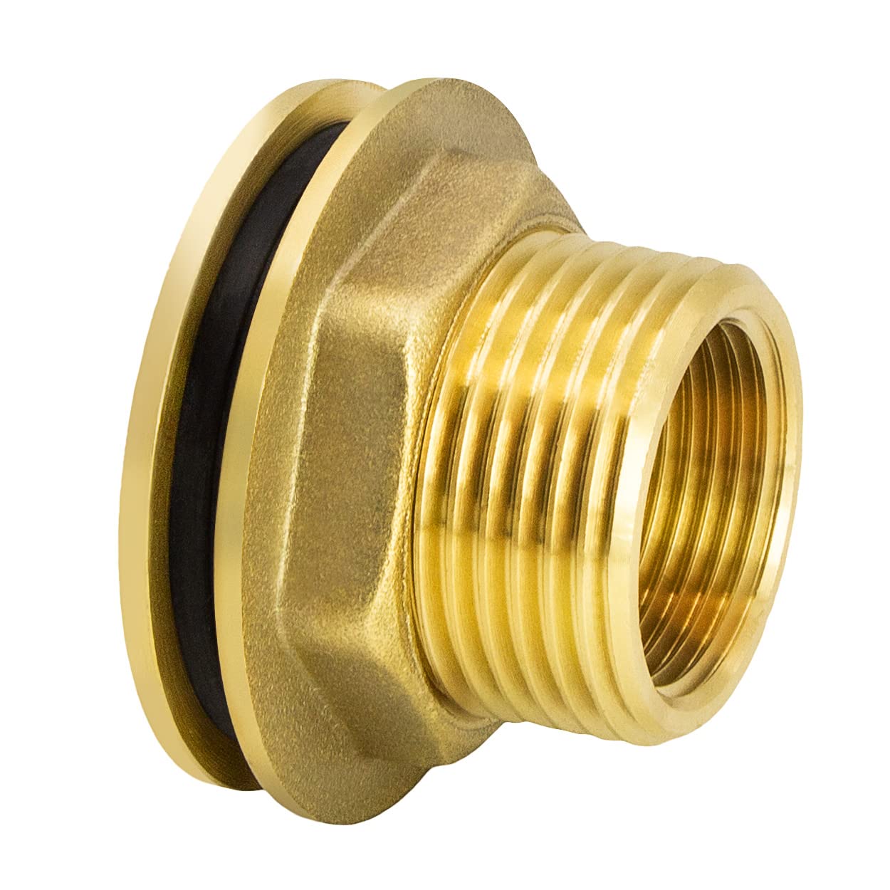 VARIOSAN Water Butt Grommet 11046, 3/4-Inch, Brass With Tube and Sealing. (