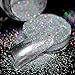Laser Silver Holographic 0.2mm Powder Dust Acrylic Nails Art Glitter Tips Deco Gel Polish Nail Body Crafts Decoration N32