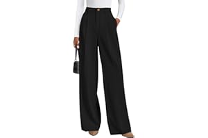 PRETTYGARDEN Womens Wide Leg Dress Pants 2025 Business Casual Flowy Work Palazzo Pants High Waisted Slacks Trousers