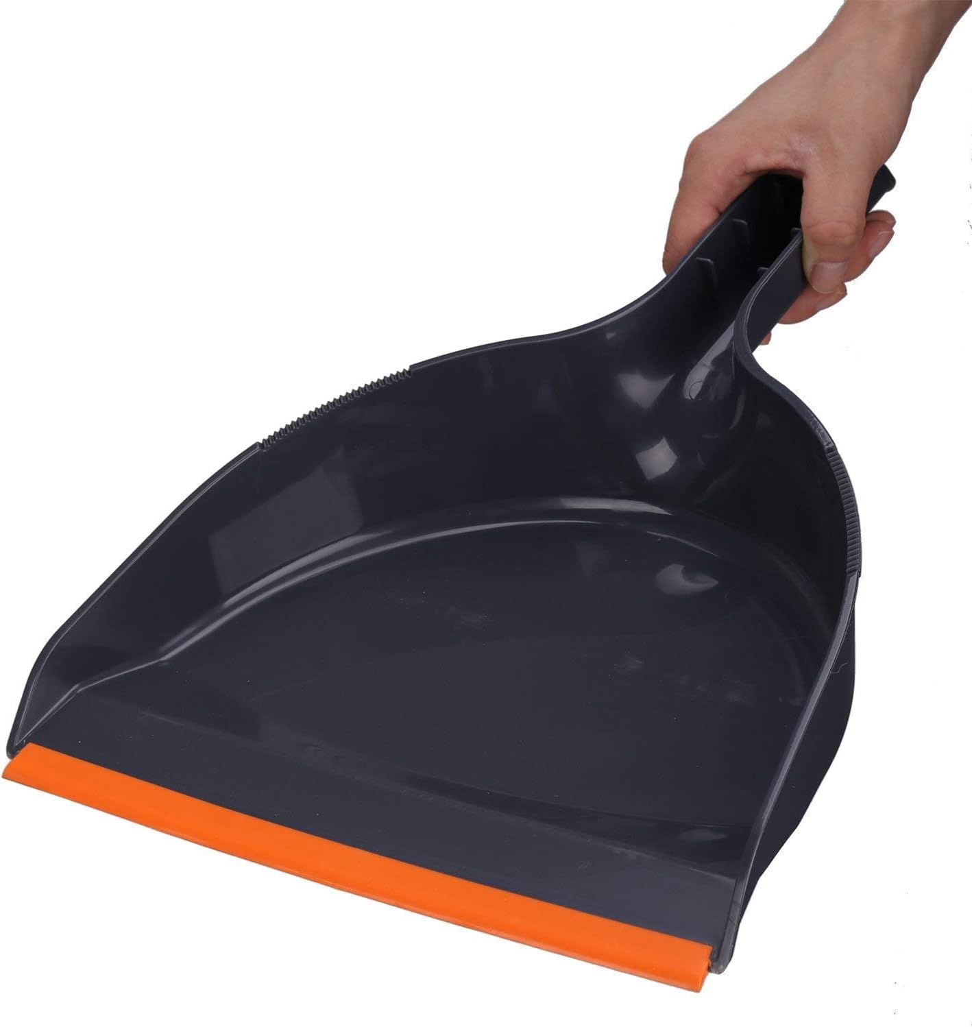 TreeLen Angle Broom and Dustpan Set, Dust Pan Snaps On Broom Handles Orange: Kitchen & Dining
