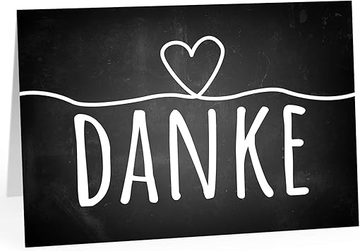 Xxl Dankeskarte A4 Tafel Look Schwarz Mit Herz Mit Umschlag Edle Und Hochwertige Klappkarte Als Dankeschon Grosse Karte Um Danke Zu Sagen Maxi Danksagung Karte Uberformat Amazon De Burobedarf Schreibwaren