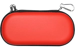 ELIATER Carring Case Compatible for Playstation Vita, Portable Travel Pouch Cover Zipper Bag Compatible for Sony PSVita 1000 2000 Game Console (Red)