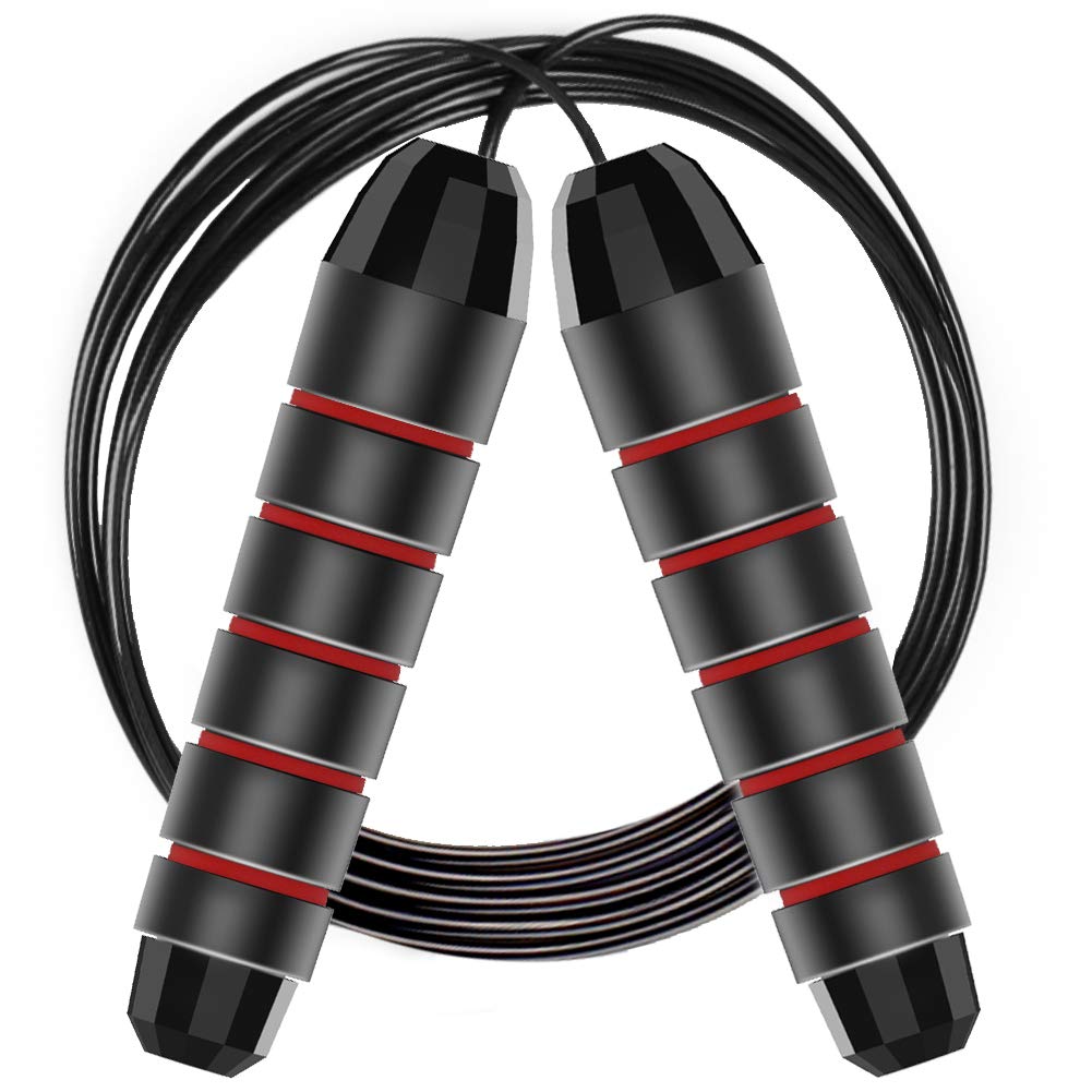 Skipping Rope, Jumping Rope For Adults Kids Fitness, Adjustable Jump Rope with Non Slip Handle Weighted Boxing Skipping Rope For Exercise, Fat burning, Workout Home or Gym personal Training