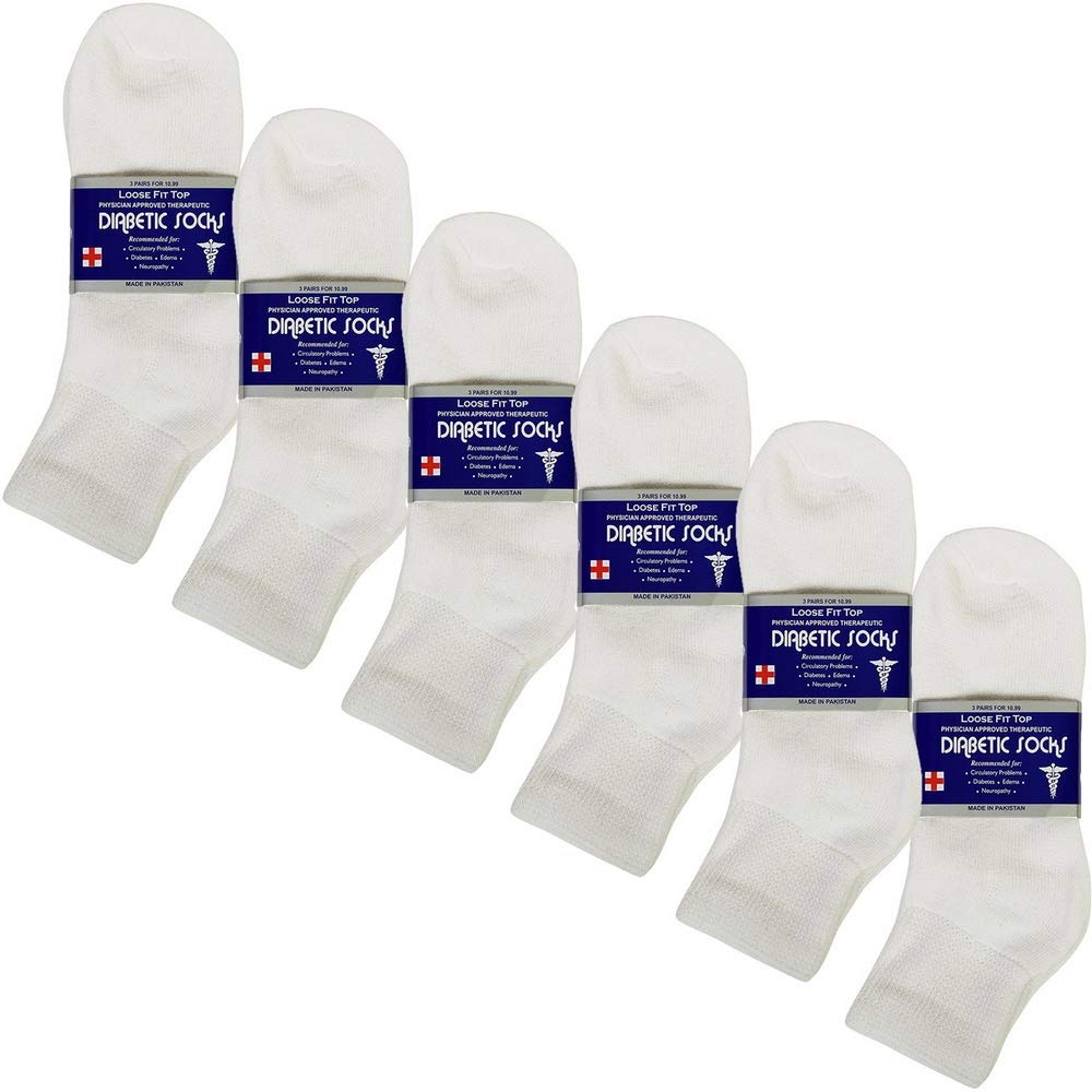 USBingoshop 6 Pairs Mens Physicians Approved Crew