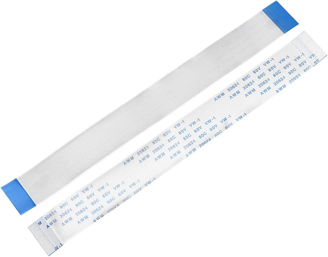 sourcing map Flexible Flat Cable, 32 Pins 0.5mm Pitch 150mm FPC FFC Flexible Ribbon Cable for LCD TV DVD Player Laptop 5Pcs (A Type)