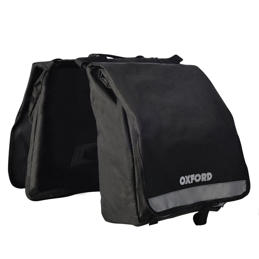 Oxford C20 20L Double Bicycle Pannier Bag Black