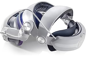 8VR Head Strap with Battery for Meta Quest 3/Quest 3S, Adjustable Elite Strap for Enhanced Comfort and Playtime in VR, Fast Charging and Counter Balance for Quest 3/Quest 3S Accessories