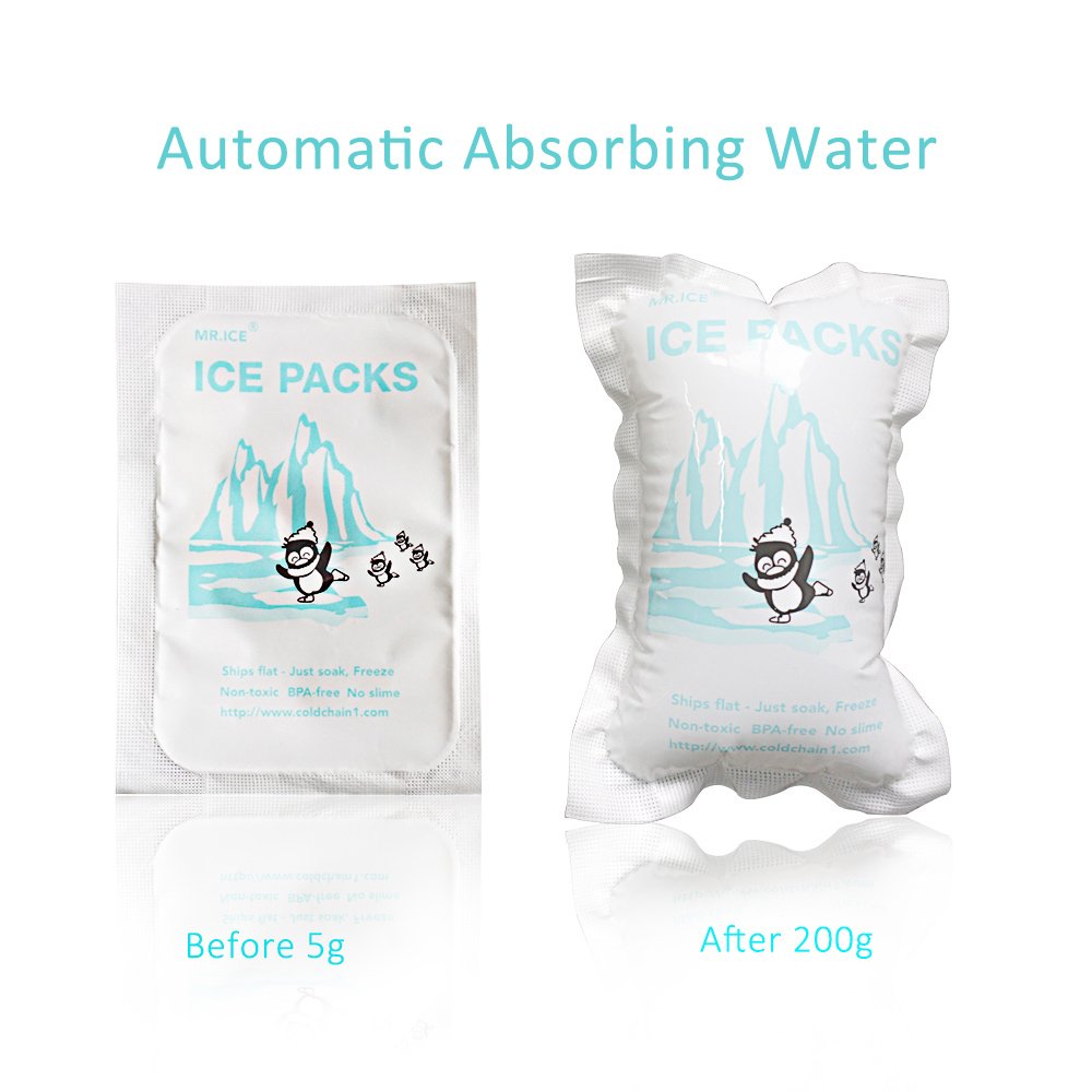 Bolsa de gel frío a prueba de fugas, absorción automática de agua ...