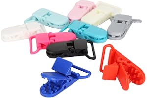 Zopsc 10Pcs Colorful Nylon Suspender Clips Durable Duckbill Sling Clamp/Holder for Outdoor Camping Tents, Boat Covers