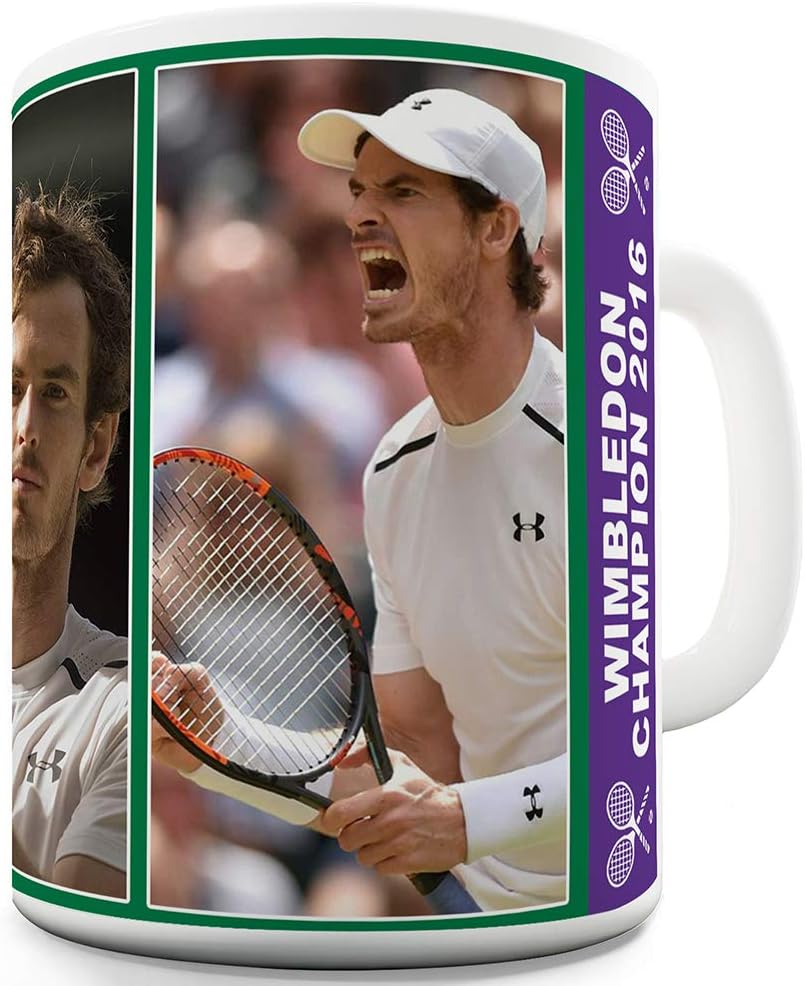 Twisted Envy Andy Murray Wimbledon Champion 2016 Ceramic Novelty Gift Mug