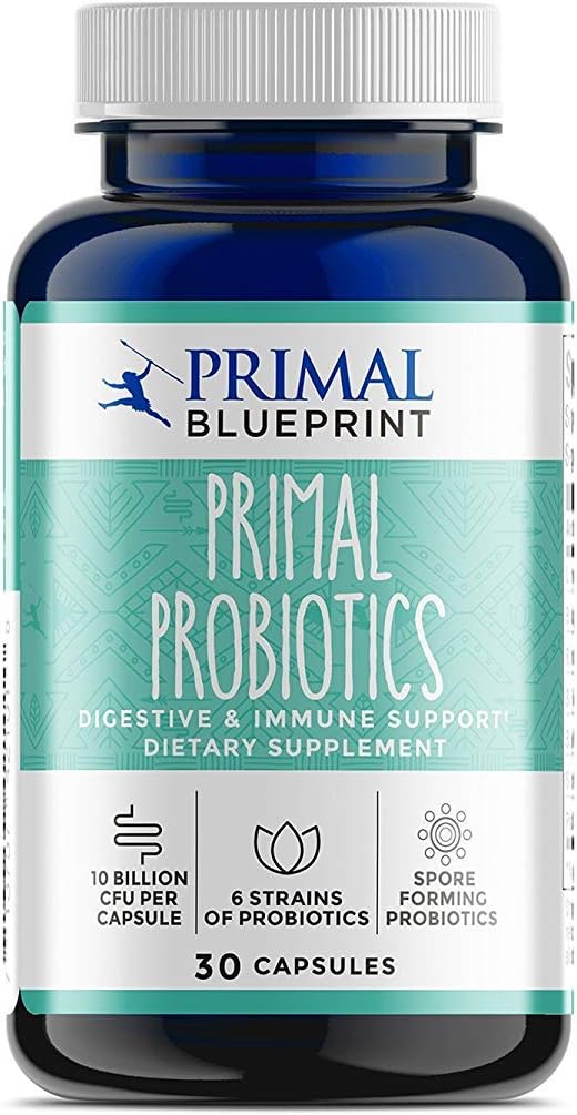 #1 Complete Probiotic Blend - Primal Probiotics, 30 Capsules by Primal Blueprint