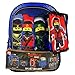 Lego Ninjago Backpack and Lunch Box Bundle with Zip Case, Wallet, and Stickers