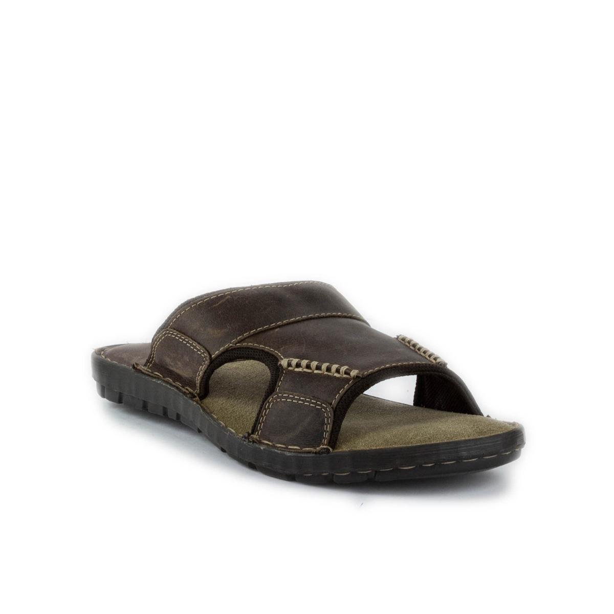 mens leather mule sandals