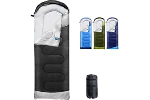 Rantizon Sleeping Bags for Adults Backpacking Lightweight Waterproof- Cold/Warm Weather Sleeping Bag for Mens Kids Boys Girls Camping Essentials Hiking Outdoor Travel Hunting with Compression Bags