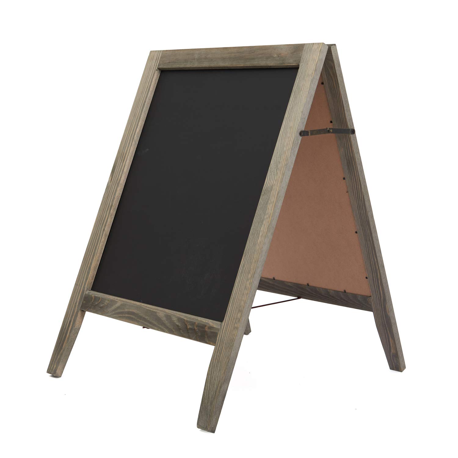 VERGOODR Rustic Vintaged Wooden Freestanding A-Frame Double-Sided Chalkboard Sign/Sturdy Sidewalk Sign Sandwich Board/Outdoor A Frame Chalk Board for Weddings & More!