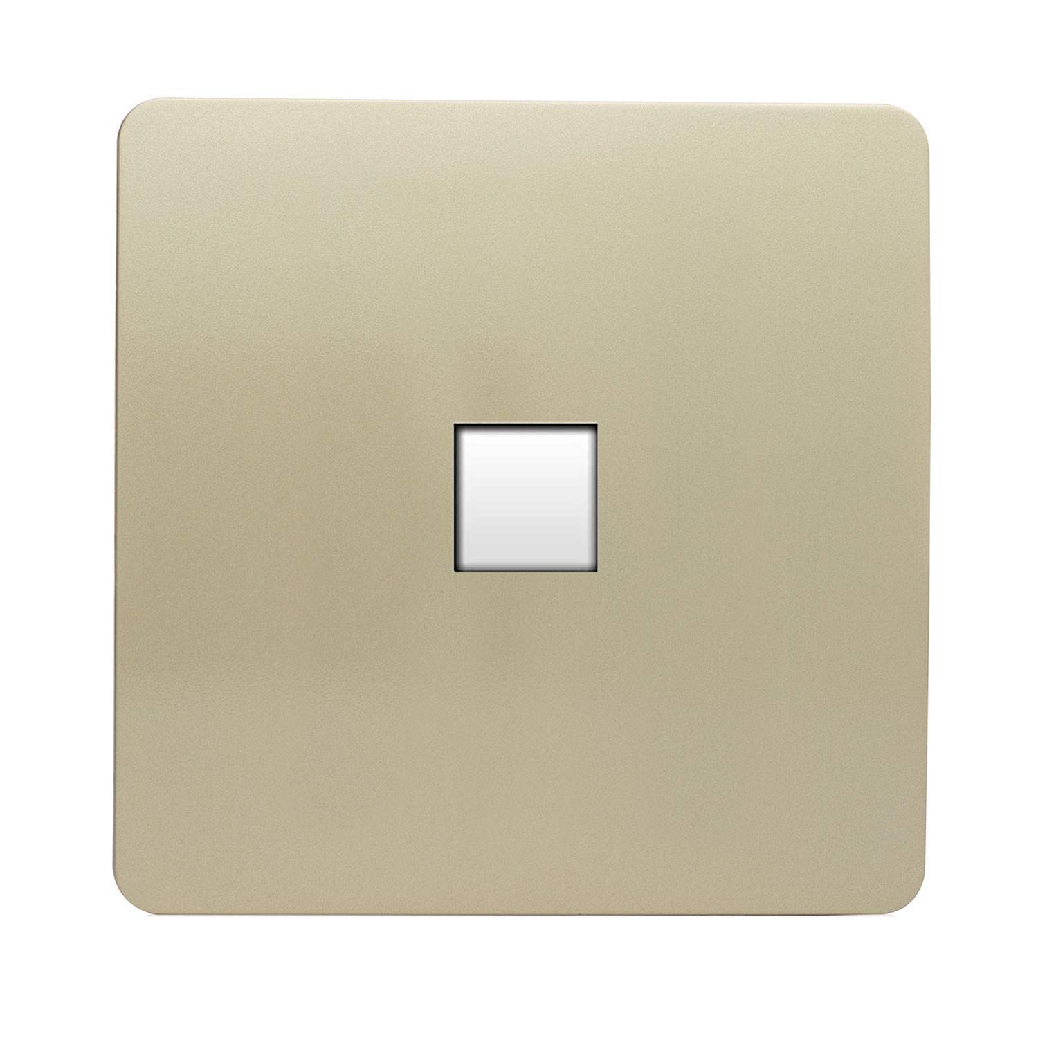 Trendi Artistic Modern Glossy Tactile RJ45 Cat 5e & Cat 6 Ethernet Socket Gold ART-PCGO