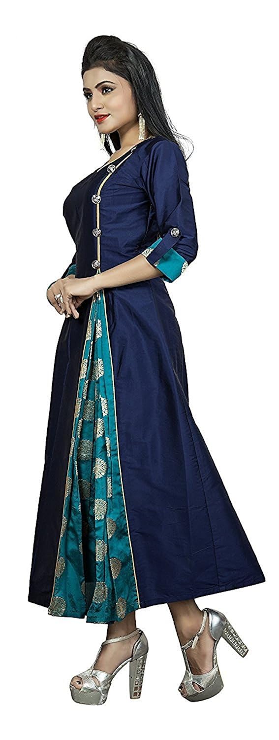 ruchika fashion women's blue colour redy made kurtas