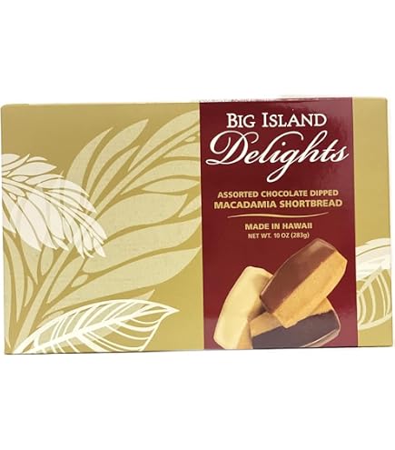 Amazon.com: Assorted Chocolate Dipped MACADAMIA SHORTBREAD - 10oz