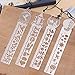JoyTong Metal Bookmarks Ruler Set for Kids Women Girls Drawing - Book Marker Stencils Drafting Supplies