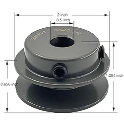 Saelno AK20-1/2 V Belt Pulley 1/2 inch Bore 2" OD,V