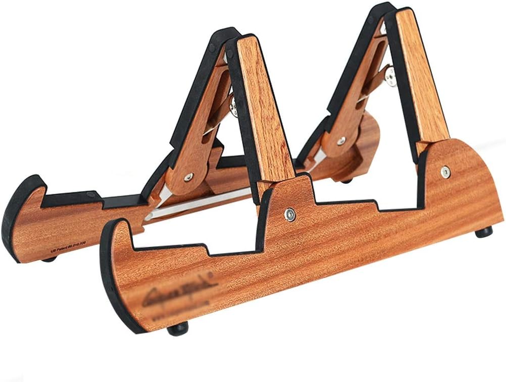 Amazon Com Hhy Shop Wooden Folding Stand Acoustic Guitar Stand Electric Guitar Stand Bass Ukulele Stand Avant Garde Design Foldable And Easy To Carry Color Wood Color Size 4621 513cm