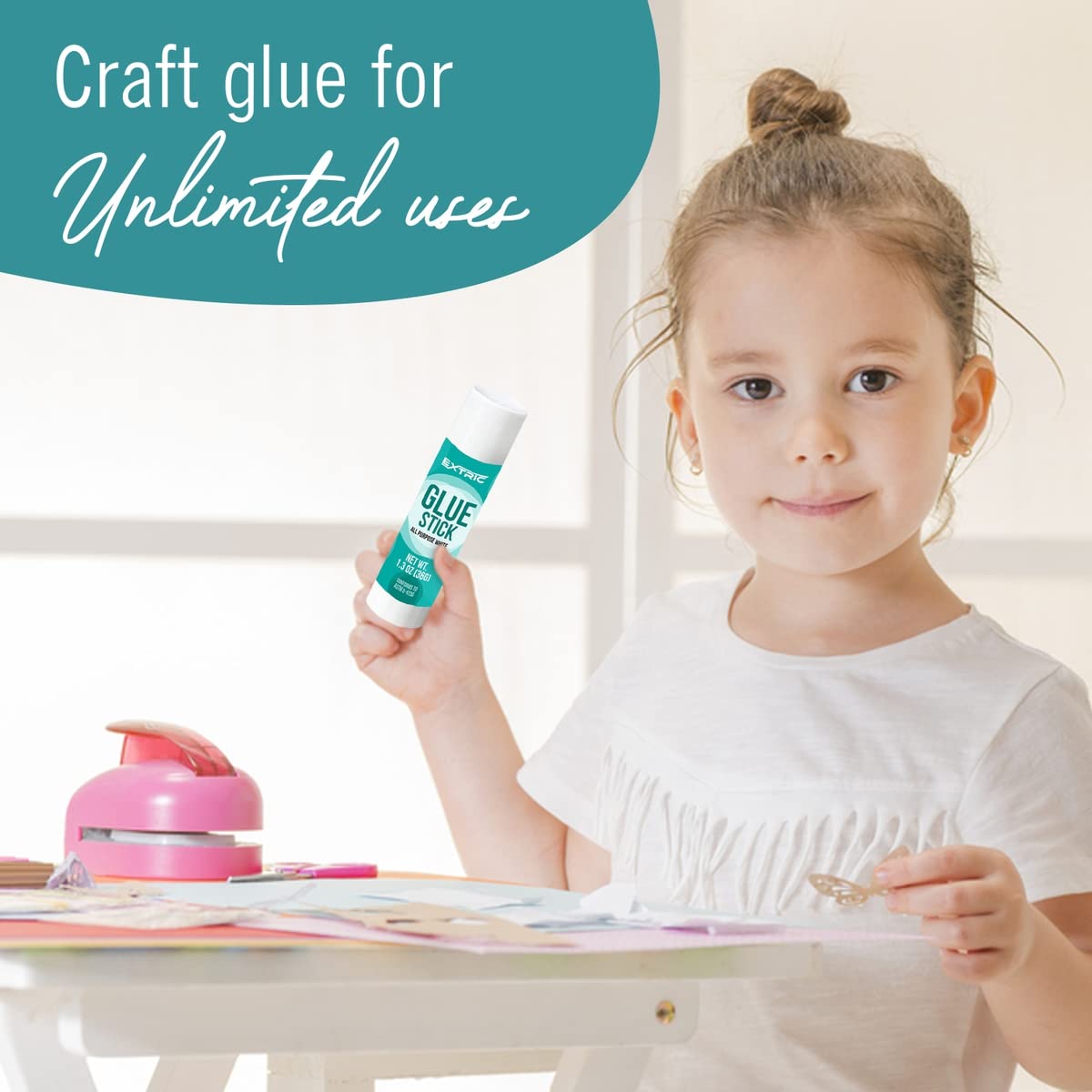 Glue Sticks Bulk Classroom, White Glue Sticks for Kids 60 Count, 1.3 Ounce, Washable All Purpose, for Kids, School and Home