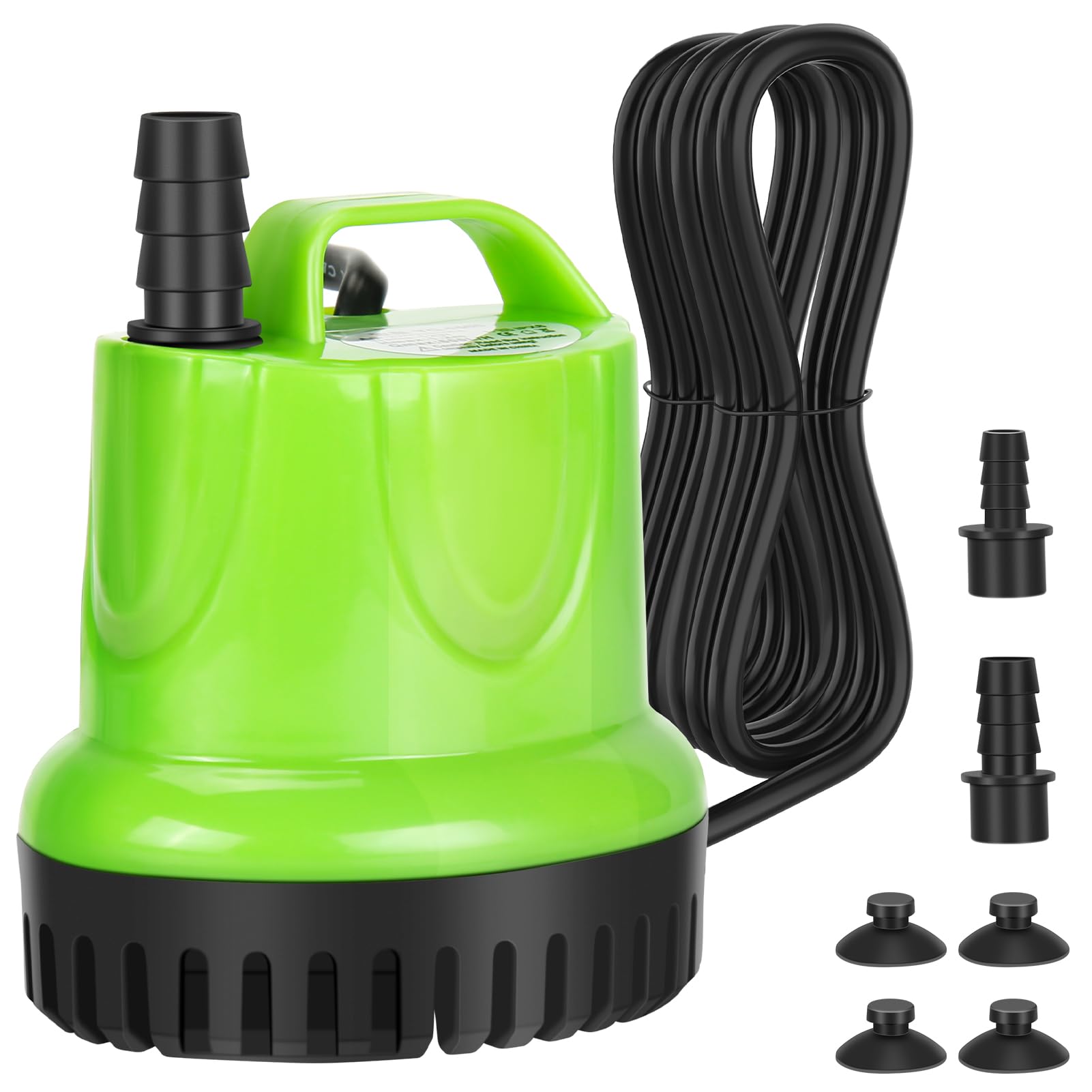 CAROOTU 25W Submersible Water Pump 1200L/H High Flow Submersible Pumps Dry Burning Protection with Ultra Quiet Design for Fountains,Fish Tank,Hydroponics, Ponds, Aquariums