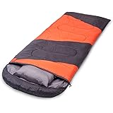 X-CHENG Sleeping Bag - ECO Friendly Materials - Waterproof & Machine Washable - 40℉ Available - Perfect for Camping, Hiking - Color Blocking - Comes with Complimentary Gift