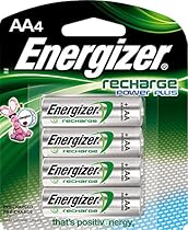 Energizer Recharge Power Plus AA 2300 mAh Rechargeable Batteries, Pre-Charged, 4 count