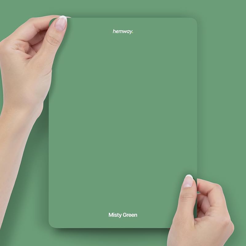 Hemway Misty Green Peel & Stick Chalk Paint Sample A5 Colour Swatch