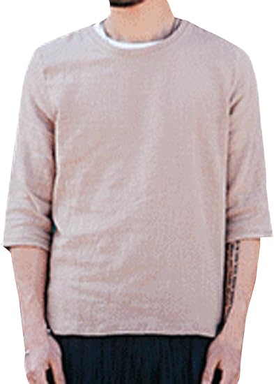 Amazon ネルロッソ Nerlosso ７分袖 カットソー メンズ クルーネック ロンt メンズカットソー Tシャツ 正規品 Cmb Tシャツ カットソー 通販