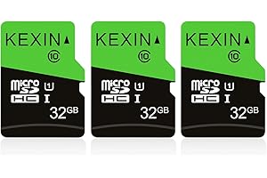 KEXIN 3 Pack 32GB Micro SD Card Memory Card MicroSDHC UHS-I Memory Cards Class 10 High Speed Card, C10, U1, 32 GB 3 Pack