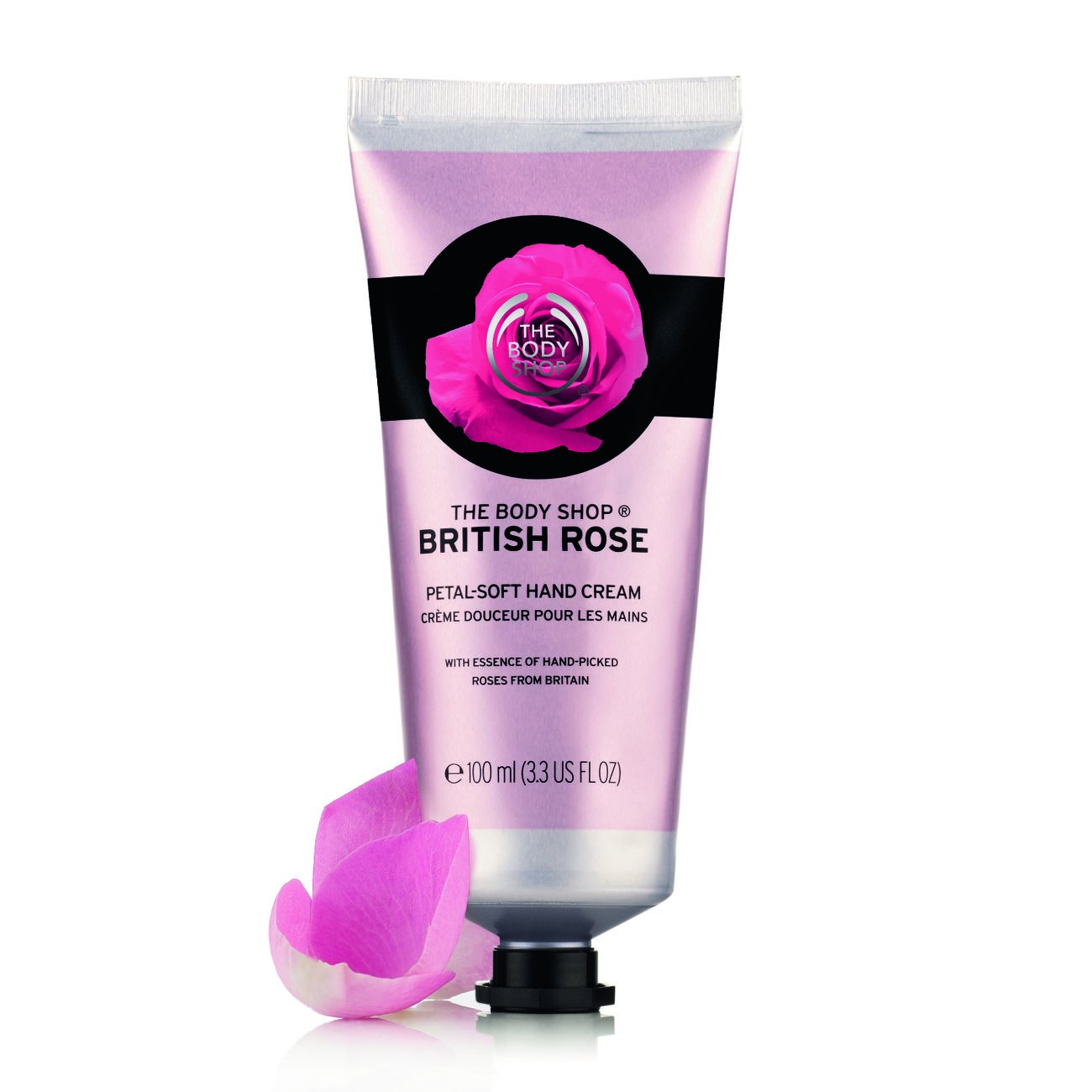 The Body Shop British Rose Petal-Soft Hand Cream - 100ml