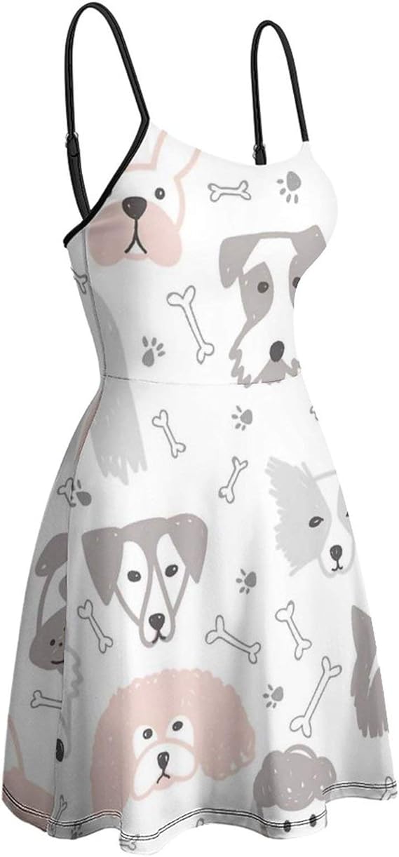 Amazon Co Jp ロングキャミソール インナーキャミソール 萌え かわいい 動物柄 レディース キャミソールワンピース サスペンダーワンピース 夏服 スリップ下着 パジャマ 清新 ロングドレス 肌触り良い 吸汗通気 かわいい S 2xl 服 ファッション小物