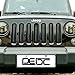 DEDC Jeep Front Grille Mesh Inserts Jeep Grille Guard with Key Hole for 2007-2017 Jeep JK Wrangler & Wrangler Unlimited (Pack of 7)