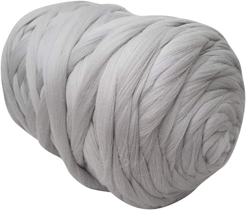Huge stitch 4 lbs2 kg Merino wool yarn Unspun roving Bulky roving