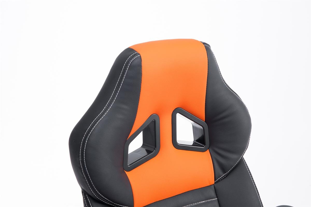 Mobiliario de oficina Negro/Amarillo CLP Silla Racing Pedro XL Tapizada