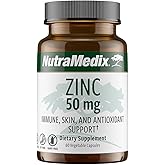 NutraMedix Zinc 50mg - Supplements for a Healthy Immune Defense, Skin Health & Antioxidant Support - Easy to Digest Zinc for Immune Health (60 Capsules)