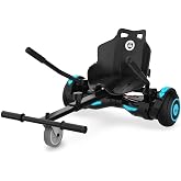 Gotrax HoverflyKart Seat Attachment Accessory for 6.5" 8" 8.5" 10" Self Balancing Scooter, Adjustable Frame Length and Handlebar Control Buggy Attachment, Hover Board Go Kart Accessory, Large, (Black)