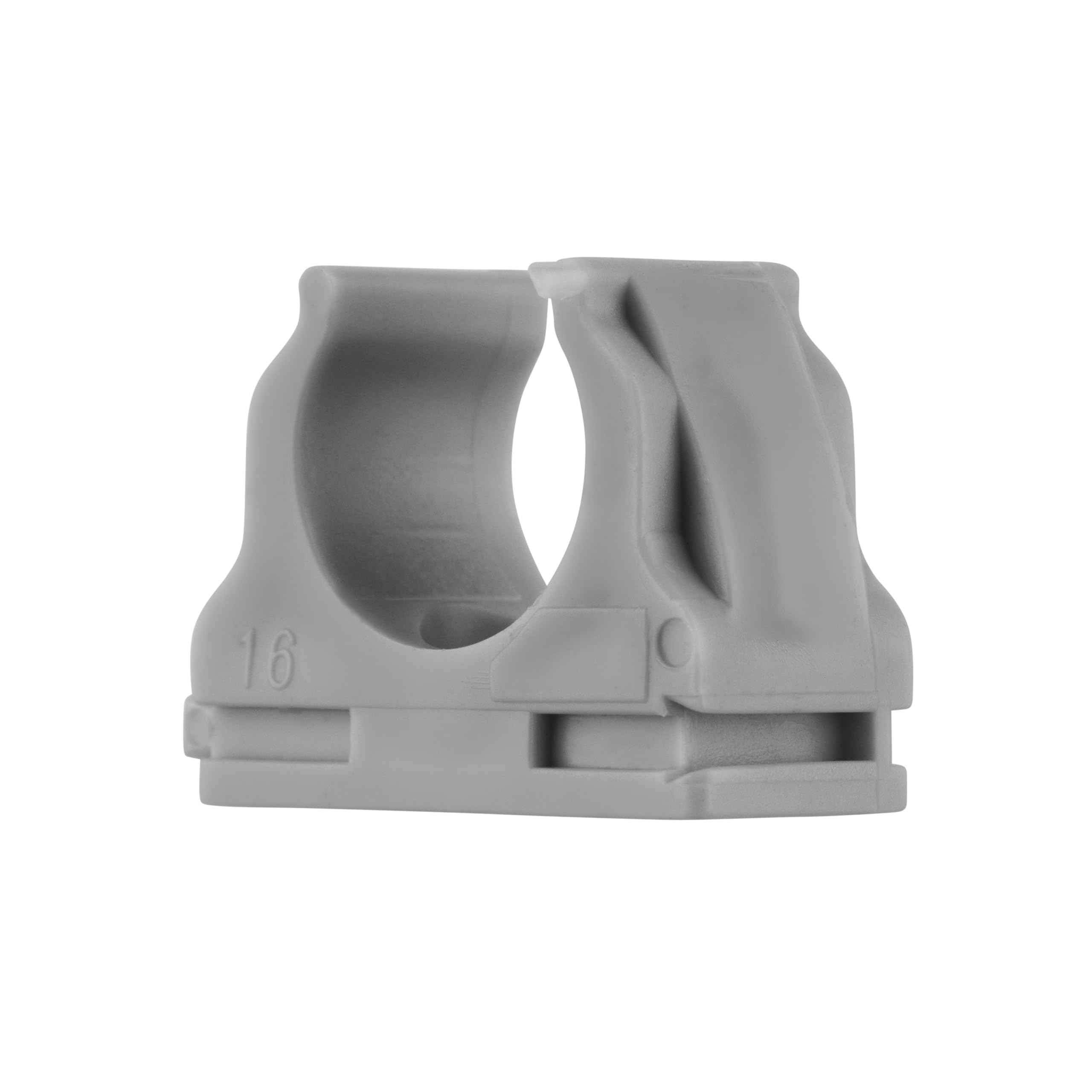 REV 00319112261104 ISO clamp Rigid EN 16 3 x 30 Pieces, Gray, Ø 16 mm