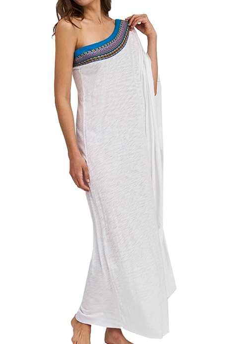 one shoulder dress cover up